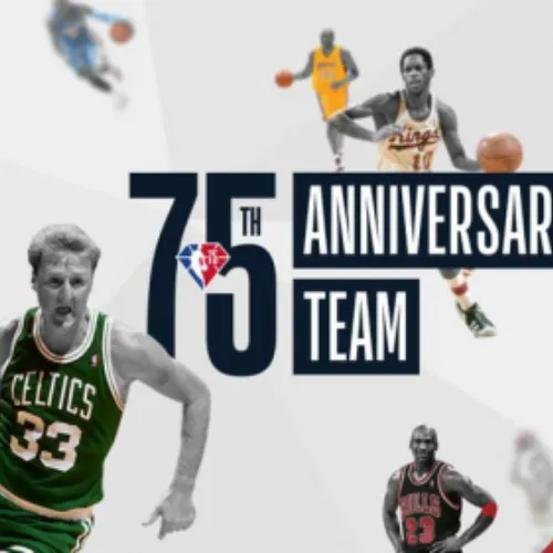 NBA 75th anniversary illustration