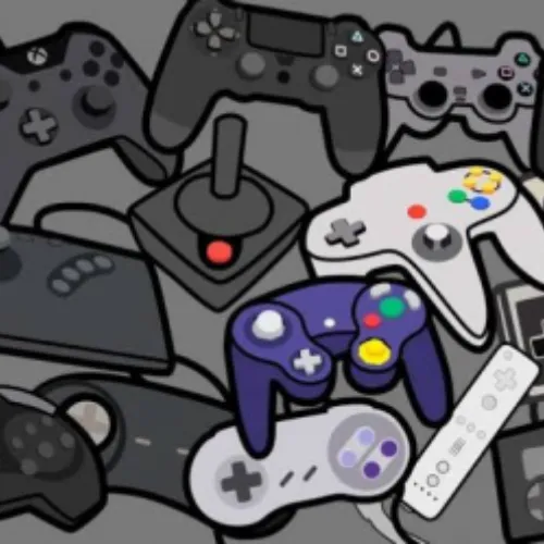 video game controllers illustrations